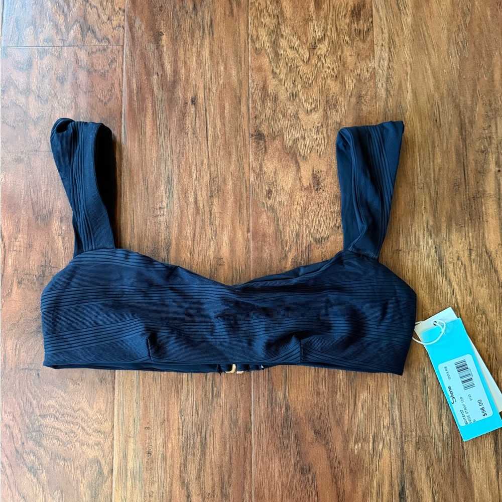 Elegant Black Women's Swim Top